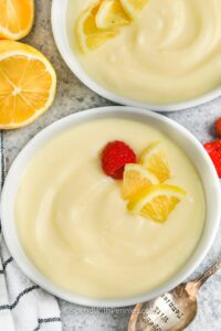 Lemon and Wine Custard