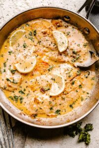 Lemon Pepper Tiliapia With a Lemon-Wine Sauce