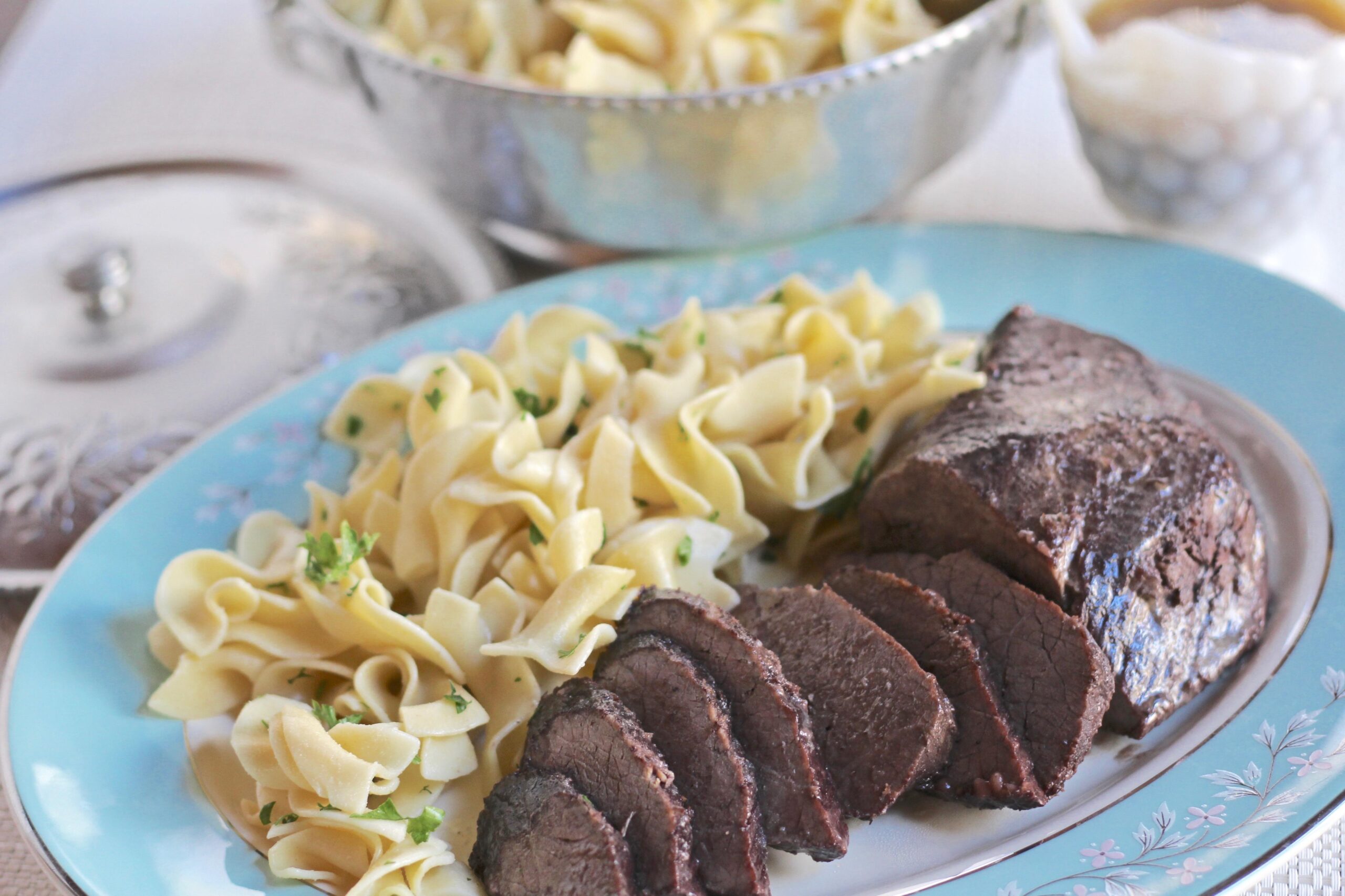  Let your taste buds savor the tender beef in a delicious Pinot Noir sauce.