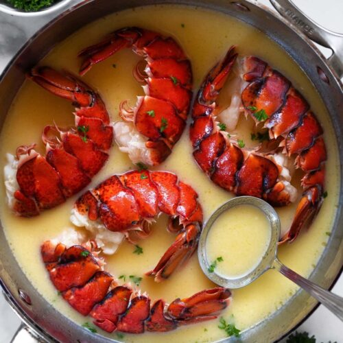 Lobster with Champagne Dipping Sauce