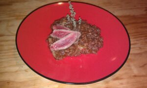 Low Fat Red Wine Risotto