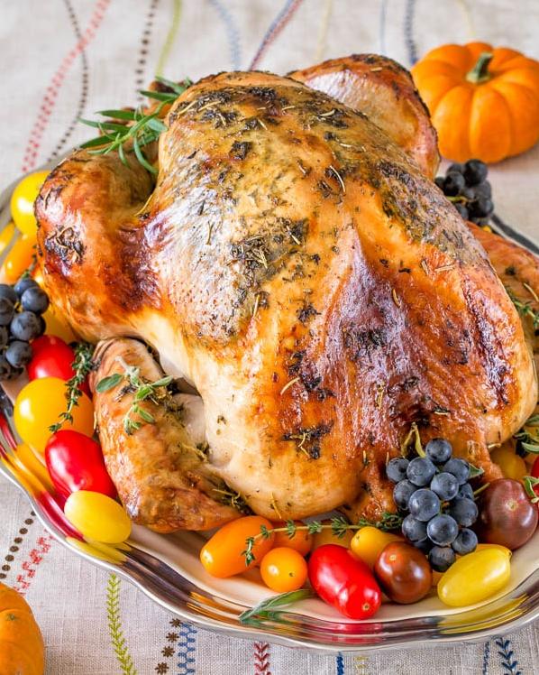  Make sure to season your turkey with butter, salt, and pepper before roasting it to perfection.