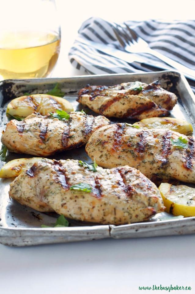  Marinating your chicken breasts in wine will make them tender, juicy, and oh-so flavorful.