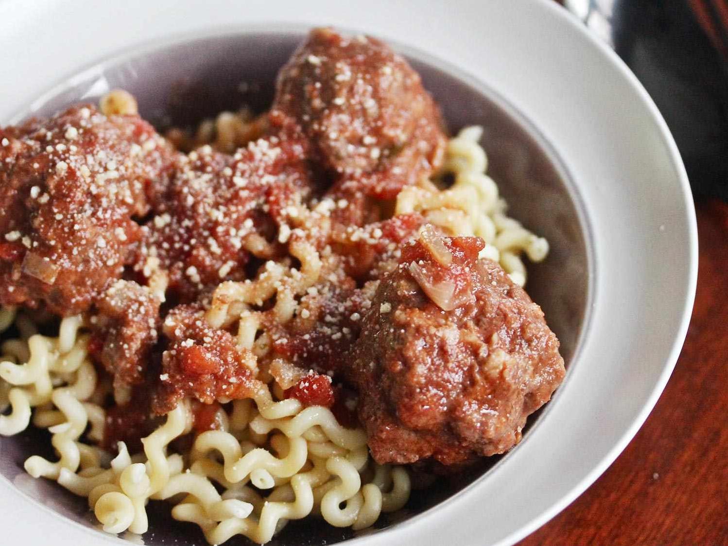 Meatballs and Sausage with Chianti Sauce
