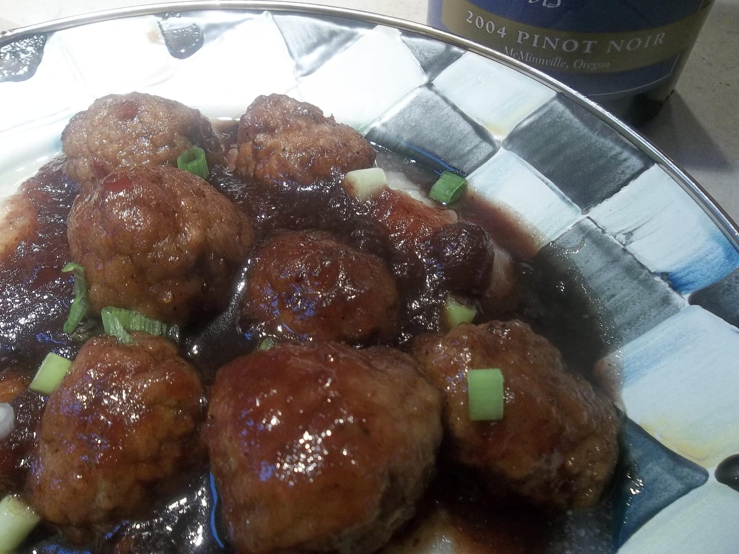 Meatballs in Cranberry and Pinot Noir Sauce