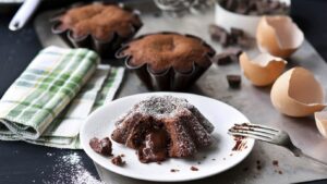 Molten Spiced Chocolate Cabernet Lava Cakes
