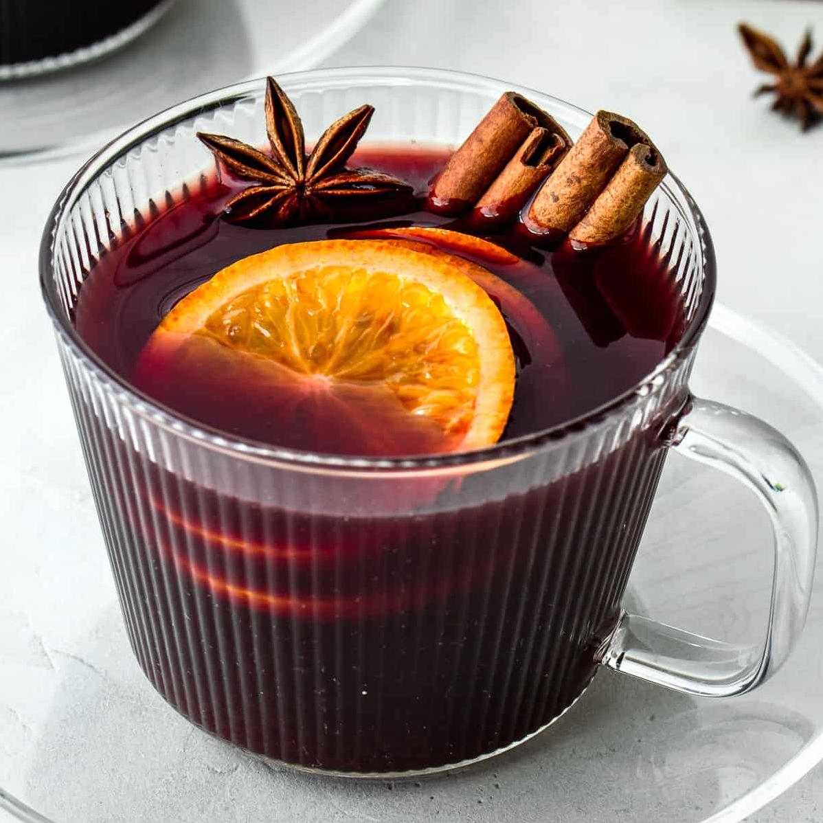  Mulled wine is a cozy drink to serve during the holiday season.