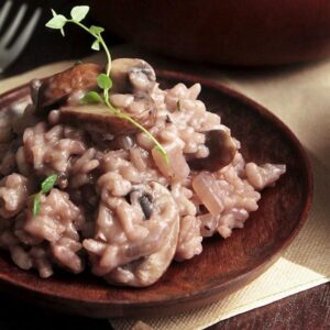 Mushroom and Red Wine Risotto