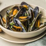 Mussels Steamed in White Wine