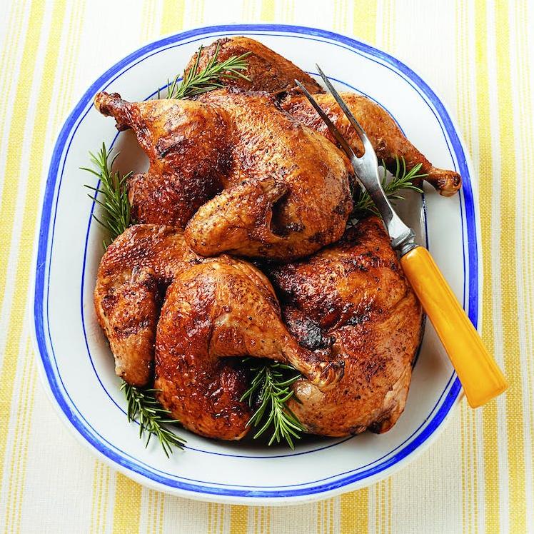  Nothing beats the combination of red wine, garlic, and herbs for a deliciously tender and juicy chicken.