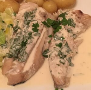 Oven Baked Fish in White Wine