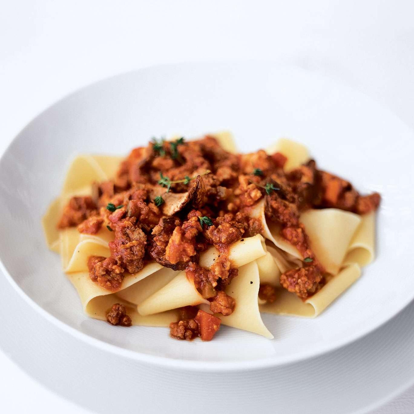 Pappardelle With Red Wine and Meat Ragù