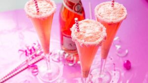 Pink Champagne & Cream Fondue