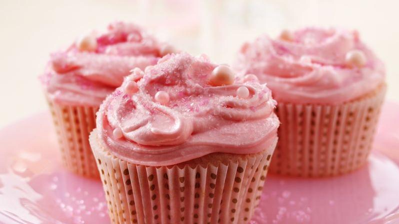 Pink Champagne Cupcakes for Two