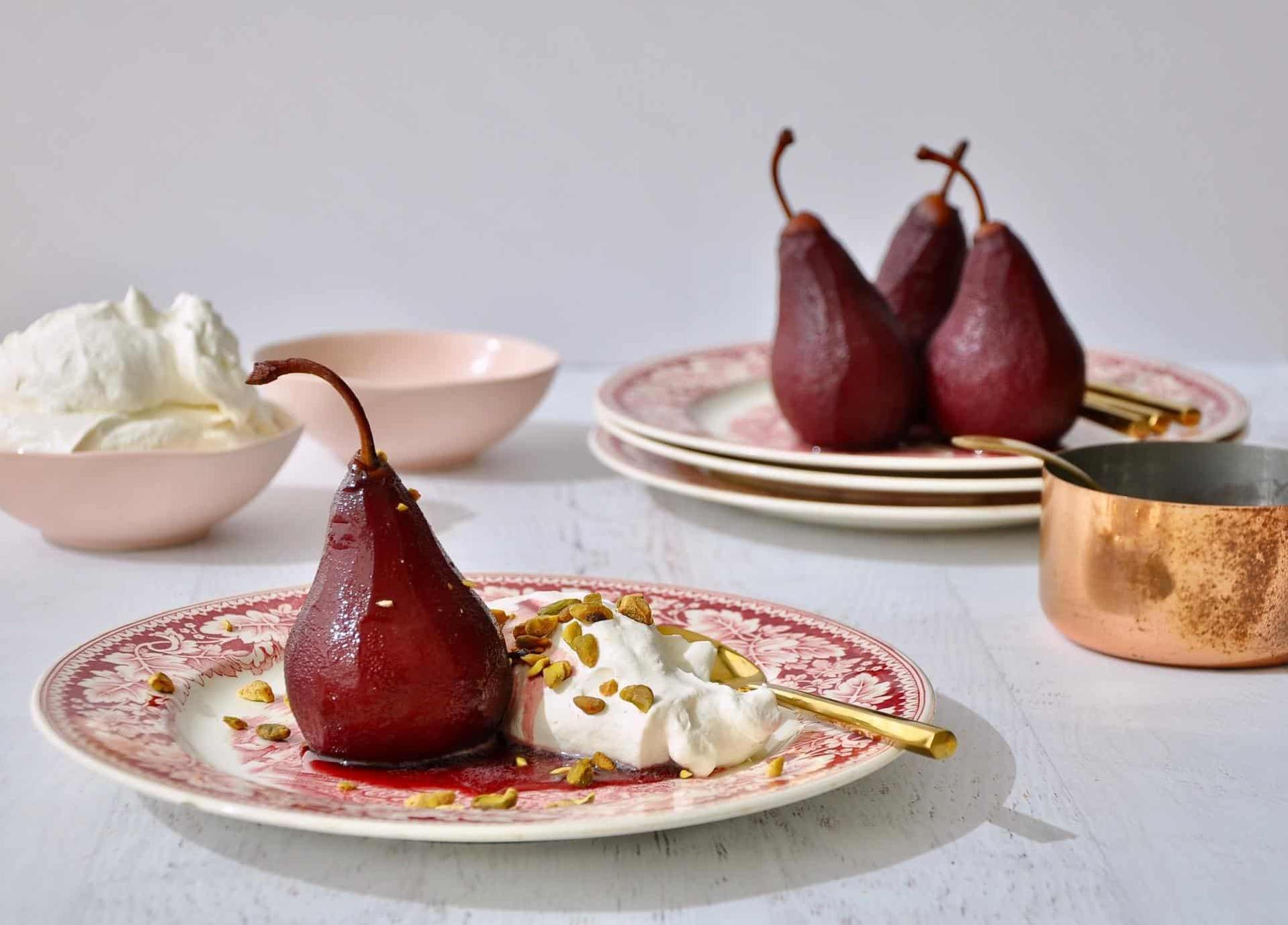 Poaching pears has never been so easy or delicious.