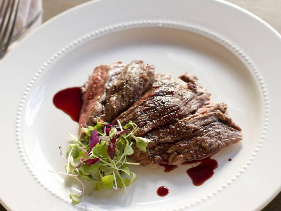 Pomegranate and Red Wine Steak