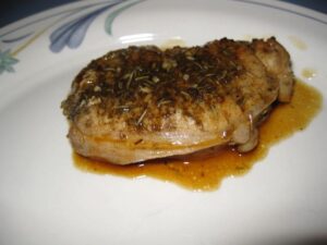 Pork Chops Braised in White Wine