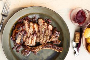 Pork Chops in Red Wine Sauce