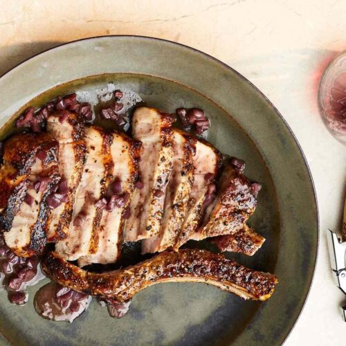 Pork Chops in Red Wine Sauce