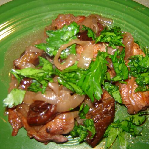 Pork Medallions With Prunes and Red Wine