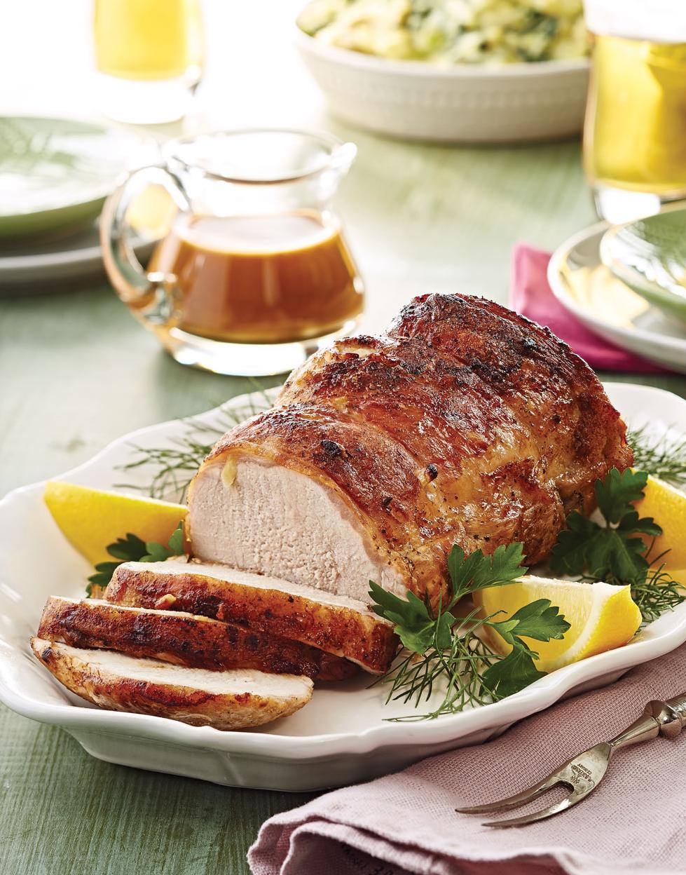  Pour some wine on it! A drool-worthy pork loin in a rich, boozy sauce that will satisfy your cravings.