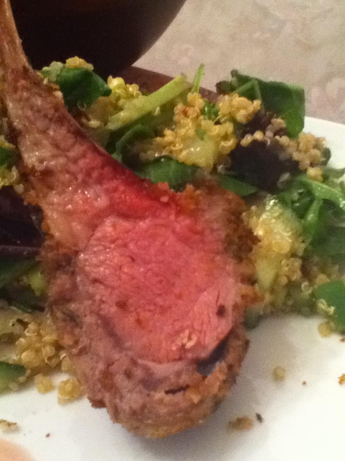  Rack of lamb elevated to new heights.
