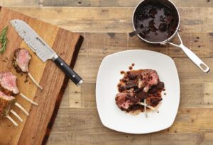 Rack of Lamb With Fig-And-Port-Wine Sauce