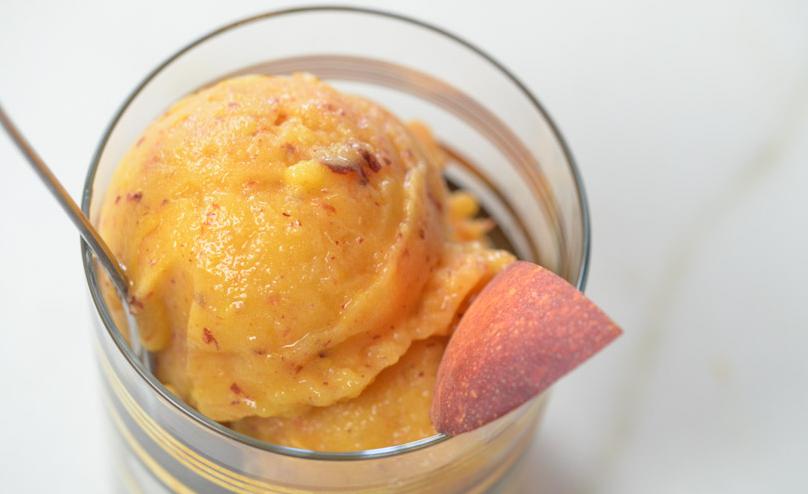  Raise a glass to this irresistible peach sorbet