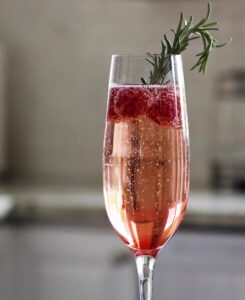 Raspberry Champagne Cocktail