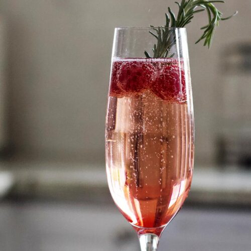 Raspberry-Champagne Cocktail