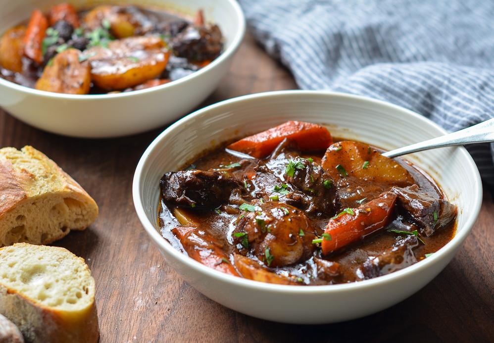  Red wine and beef make an unbeatable combination in this stew!