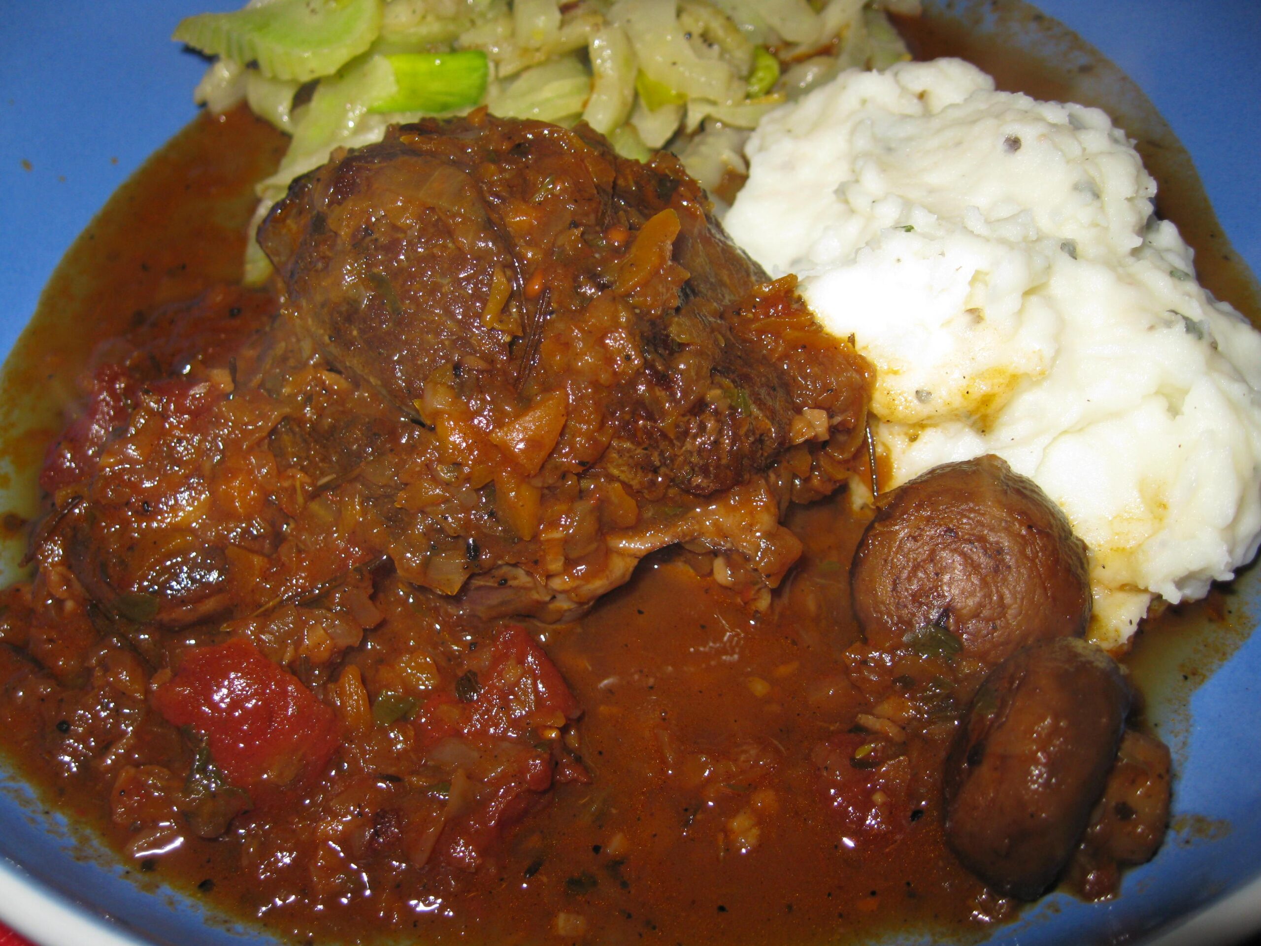 Red Wine Braised Beef Shanks