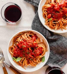 Red-Wine Tomato Pasta