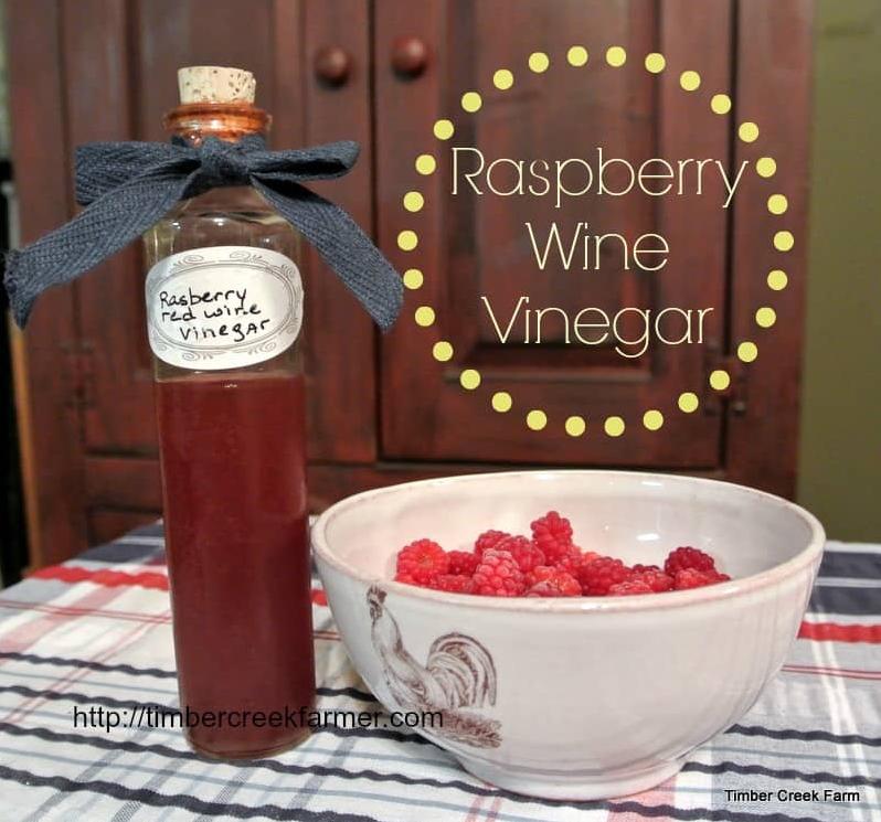  Red wine vinegar takes on a whole new flavor profile when infused with raspberries.