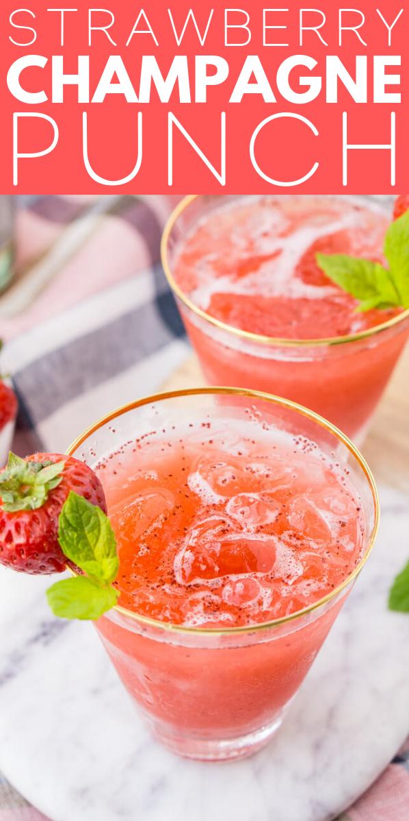  Ripe strawberries and bubbly champagne make the perfect pair in this drink.