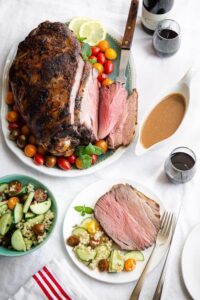 Roast Leg of Lamb With Red Wine Gravy