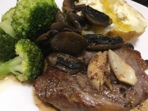 Sauteed Steak With Garlic, Chiles and Wine