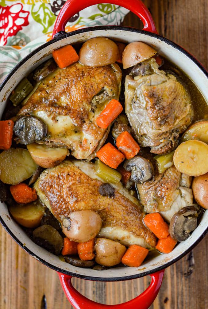  Say goodbye to boring vegetables and hello to this Chicken Vegetable Chardonnay dish.