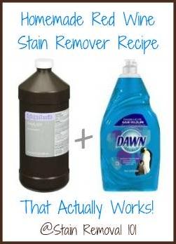  Say goodbye to stubborn red wine stains with this homemade stain remover!
