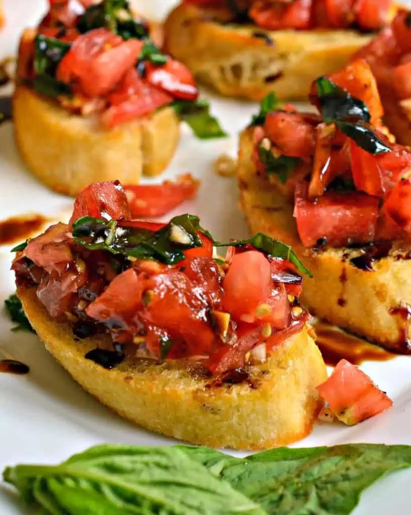  Served with a side of crunchy bruschetta