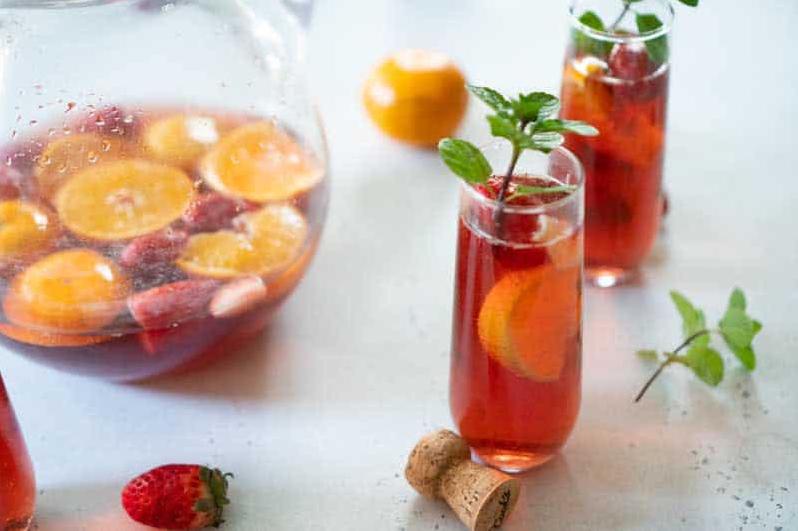  Simple yet elegant, this champagne fruit punch recipe is a crowd-pleaser.