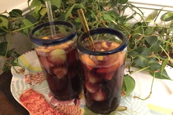  Sip away the winter blues with this warm and soothing brandy-wine punch!