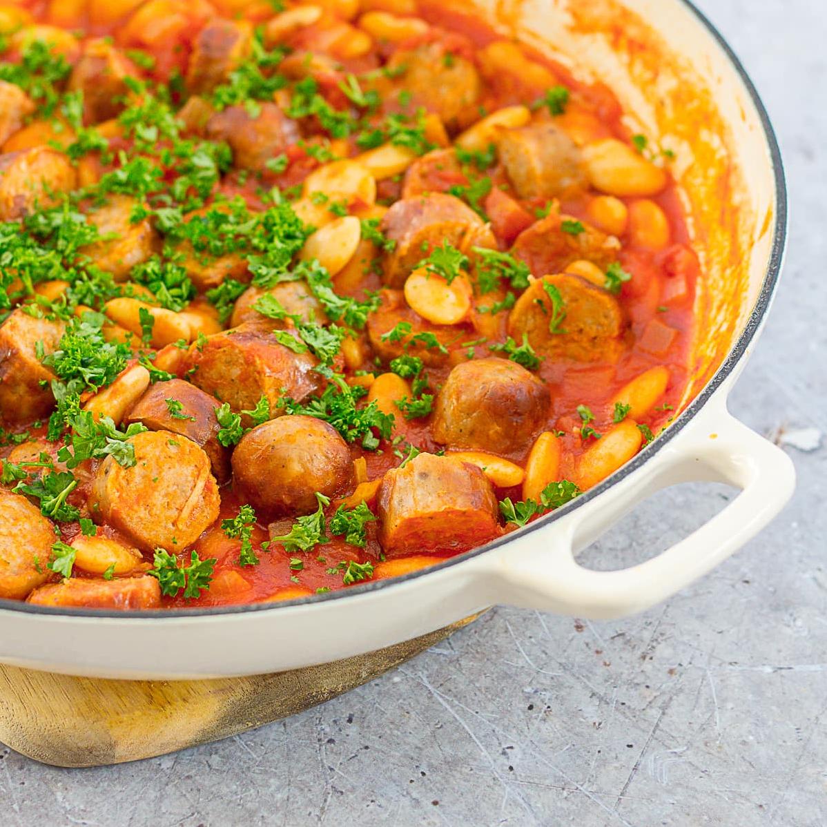  Sizzle up some comfort food with this savory sausage casserole.