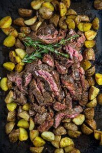 Skirt Steak With Red-Wine Sauce