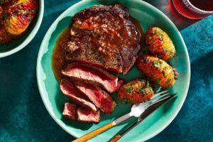 Steak Au Poivre With Red Wine Sauce