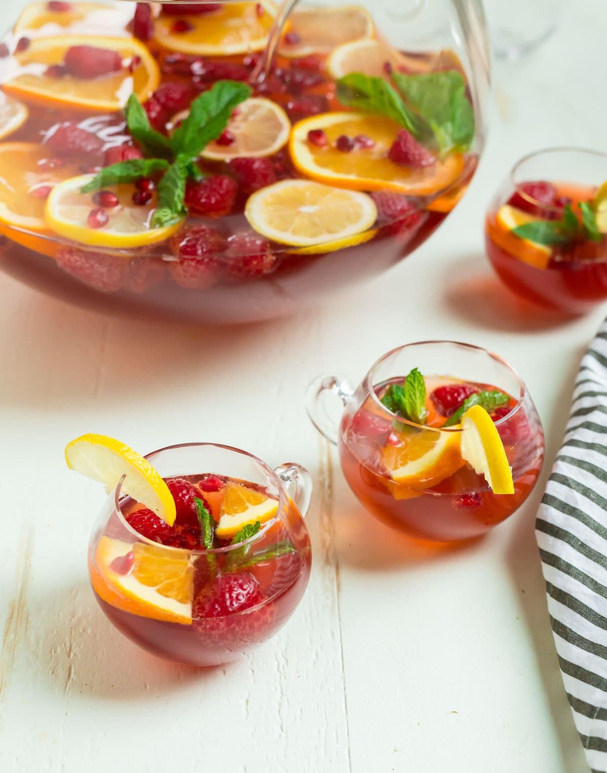  Sweet and bubbly, this champagne fruit punch is perfect for any party.