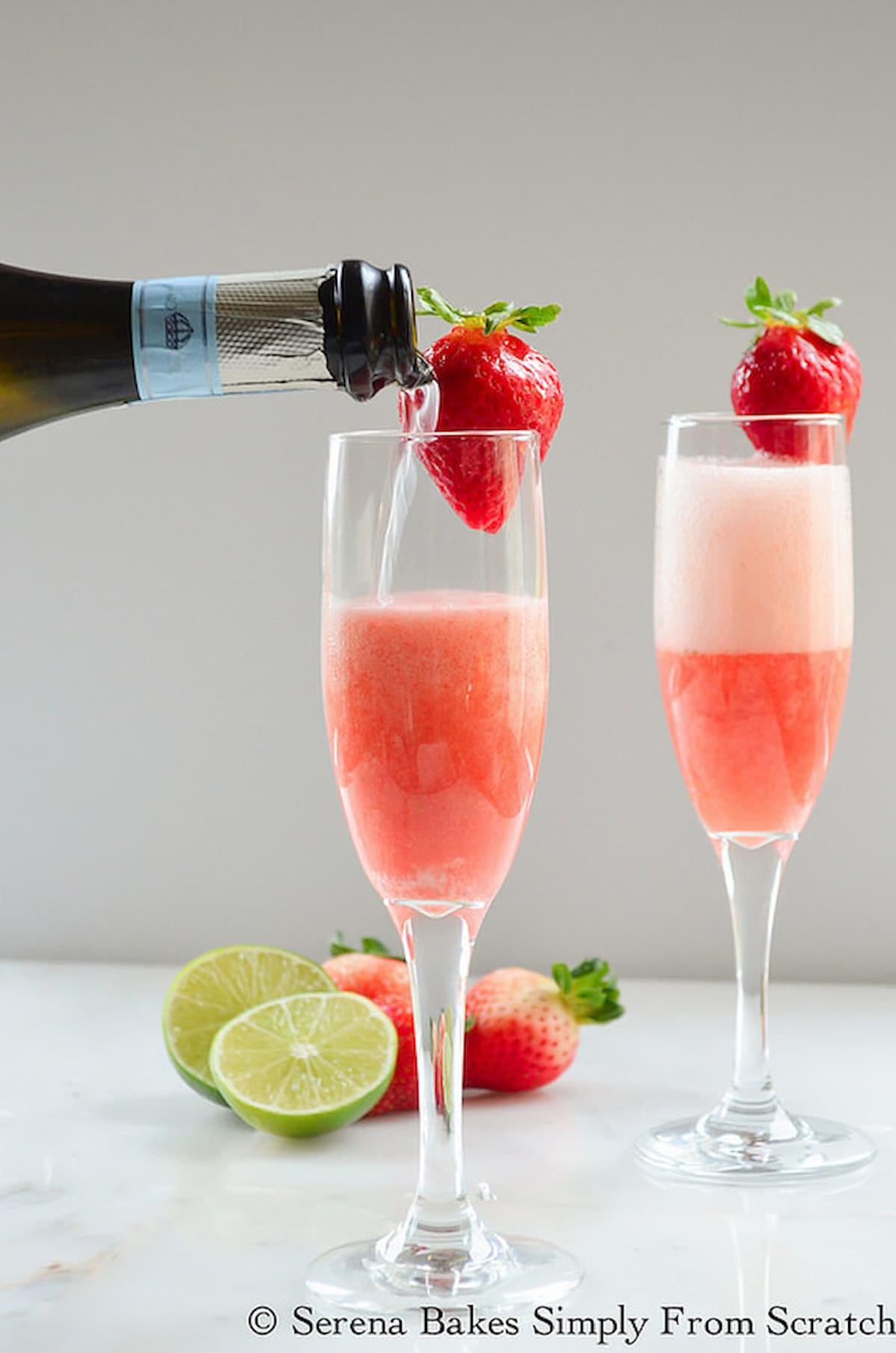  Take a sip of luxury with this easy-to-make Strawberry Champagne. 💎