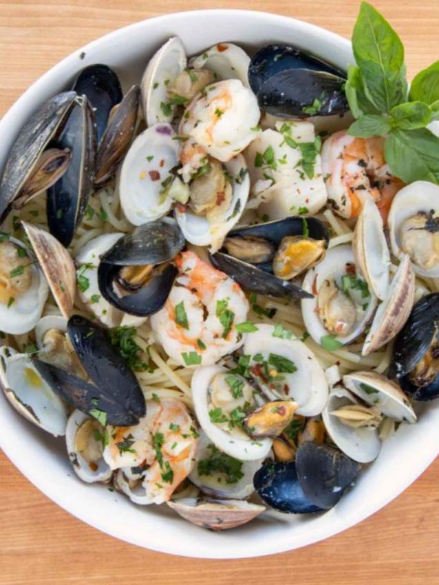  Take a trip to the seaside with this delicious seafood dish.