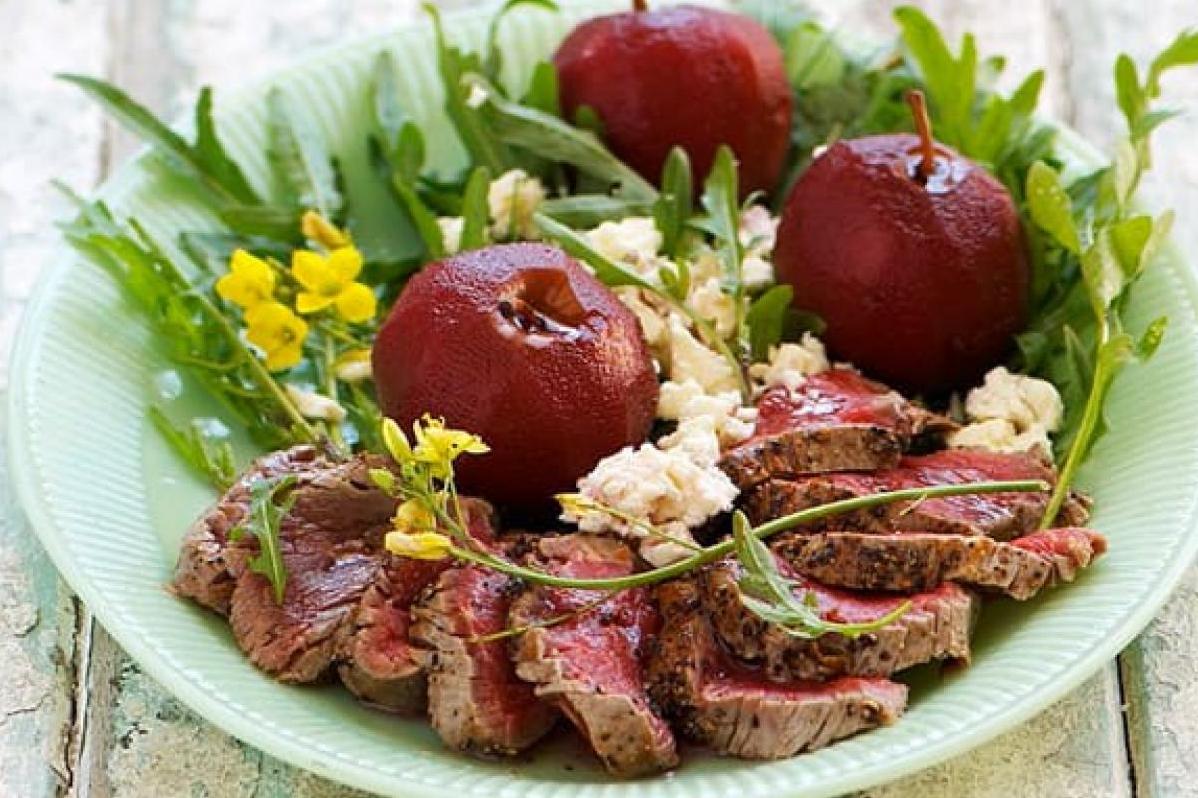 The apple wine marinade is the secret to this tender and flavorful steak.