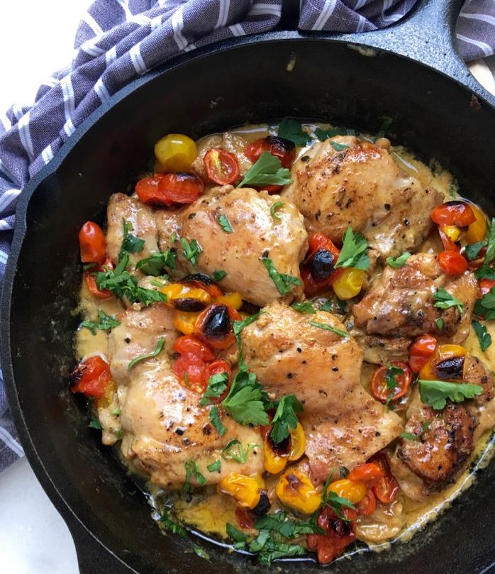  The crispness of this wine with chicken will leave your mouth watering until dessert time